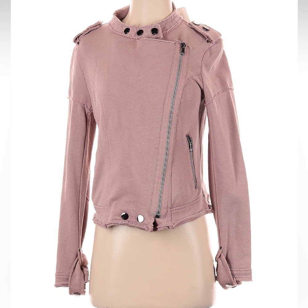 NWT Bevello Mauve Moto Jacket Size S